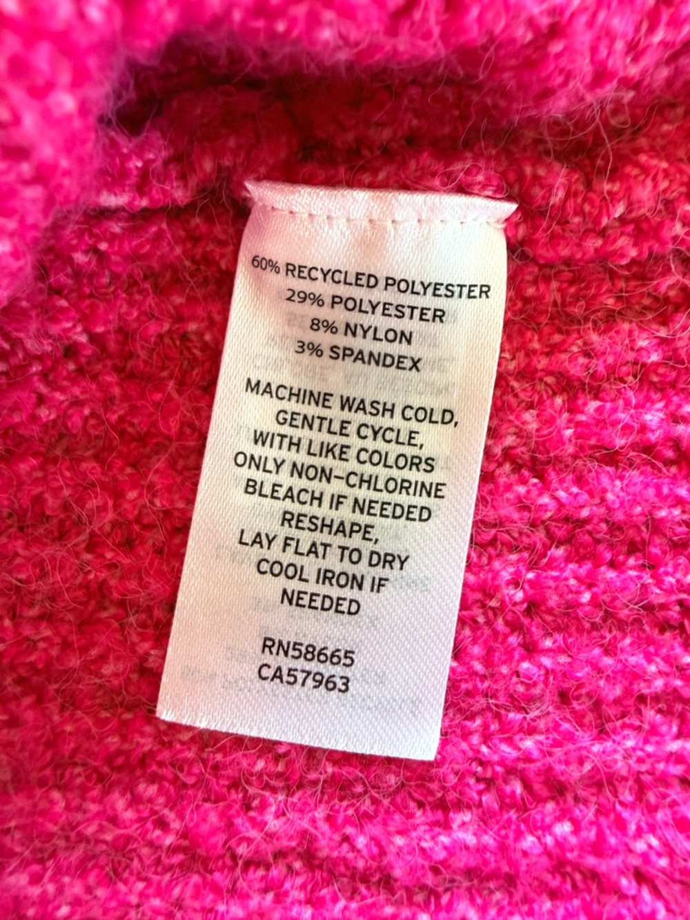 Caslon Directional V Neck Sweater Pink Cabaret Textured Knit Slouchy Womens XS - Picture 6 of 8